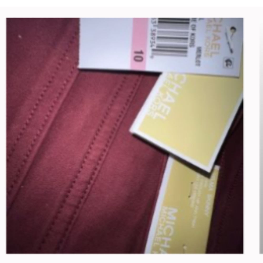 COPY - MICHAEL Michael Kors Stretch High Rise Merlot Skinny Jeans - Picture 5 of 5